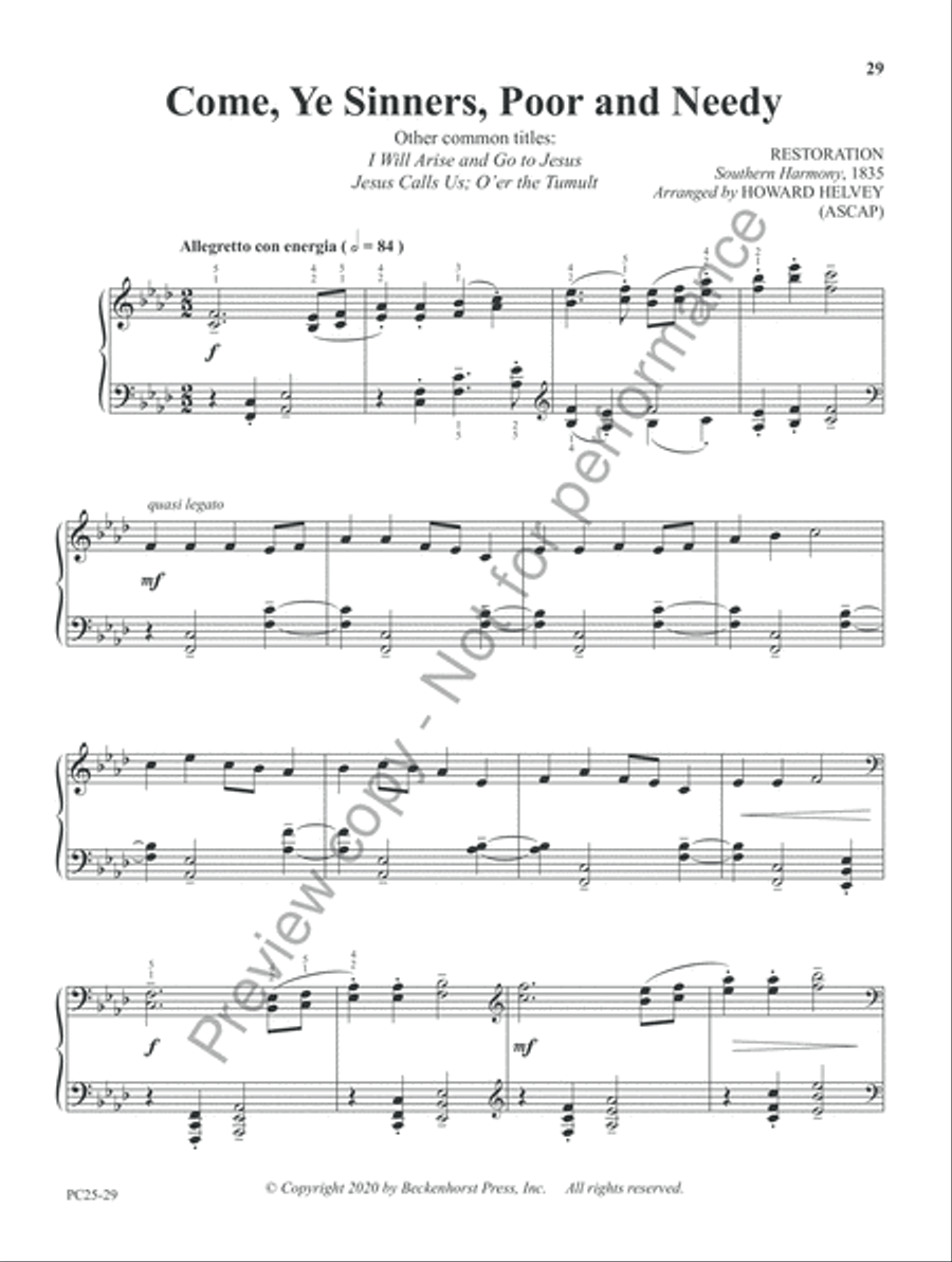 Transformations: Ten Piano Solos Based on Timeless Hymn Tunes Piano Solo scores gallery preview page 12