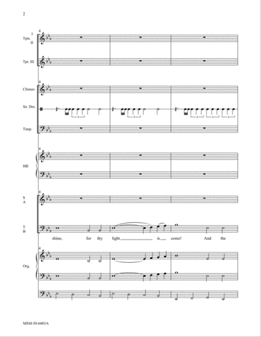 Arise and Shine! Choir scores gallery preview page 2