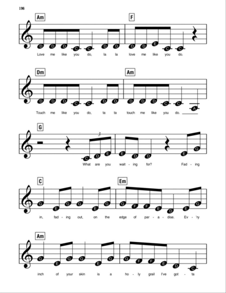 Love Me Like You Do (from Fifty Shades Of Grey) Easy Piano scores gallery preview page 3