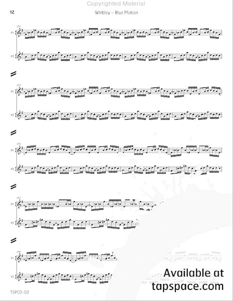 Blue Motion Double Bass scores gallery preview page 17