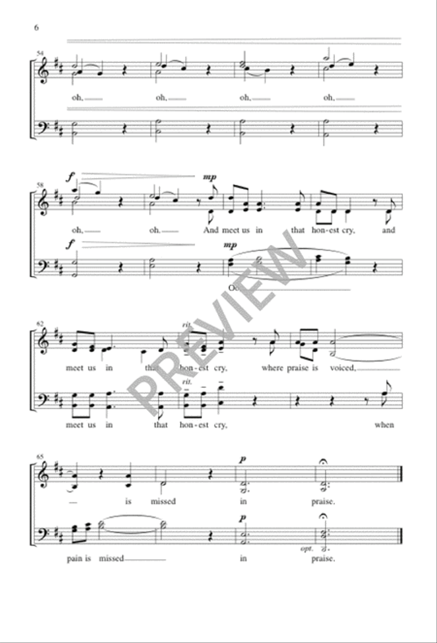 What Comfort Can Our Worship Bring 4-Part scores gallery preview page 6