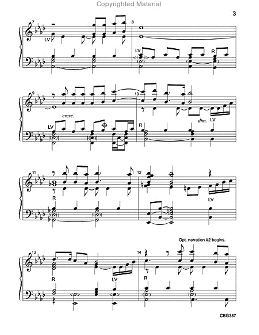 The Lord is My Shepherd Handbell Choir scores gallery preview page 3