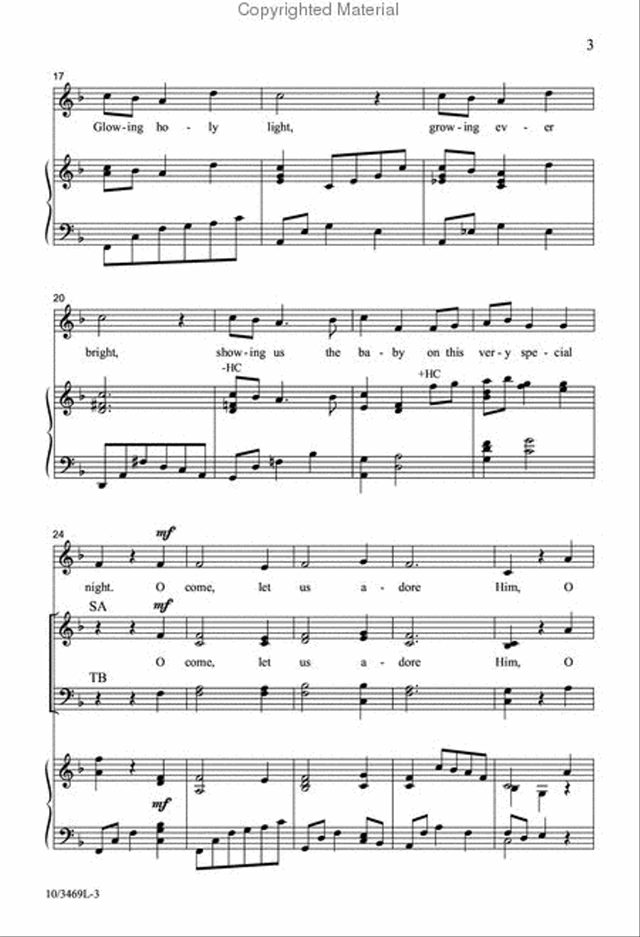 Moonlight on the Manger Moonlight on the Manger 4-Part scores gallery preview page 3