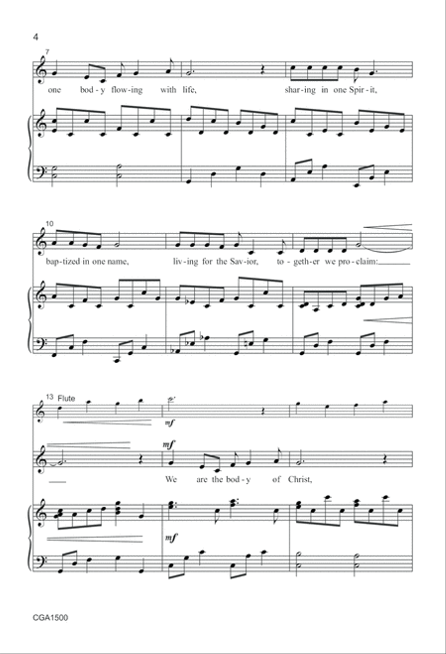 We Are the Body of Christ 2-Part scores gallery preview page 3