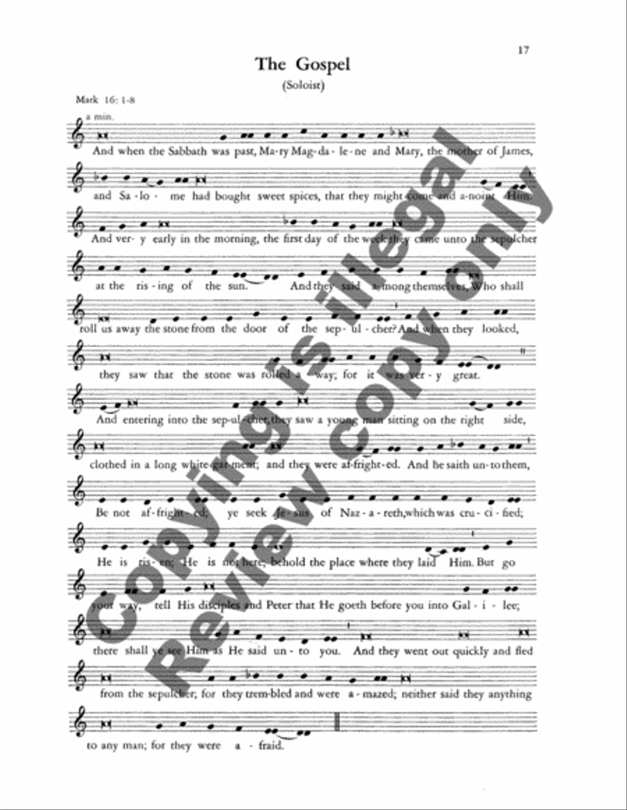 Christ Jesus Lay in Death's Strong Bands 4-Part scores gallery preview page 7