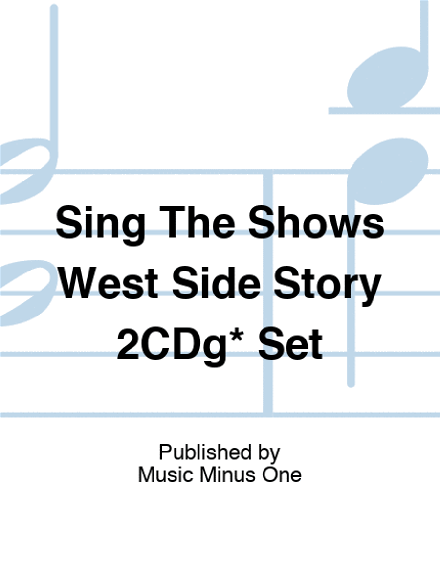 Sing The Shows West Side Story 2CDg* Set Play Along scores gallery preview page 1