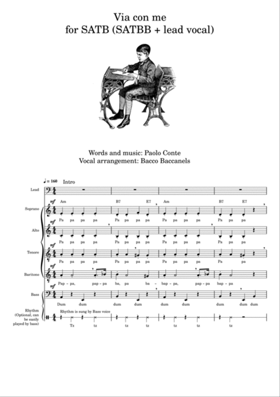 Via Con Me 4-Part scores gallery preview page 2