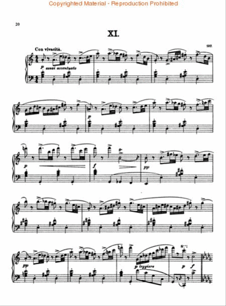 Visions Fugitives, Op. 22 Piano Solo scores gallery preview page 4