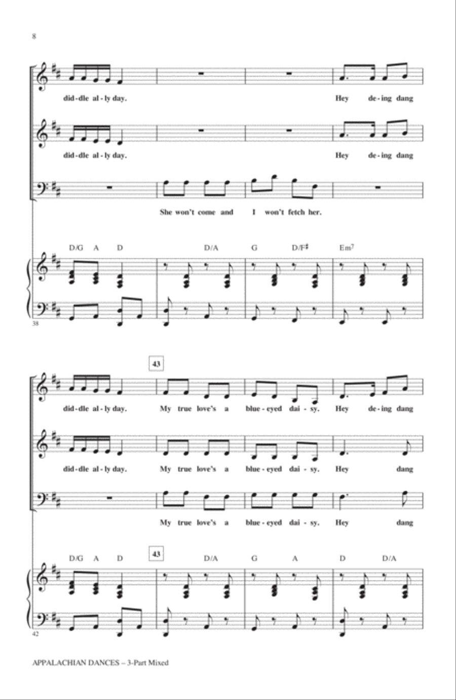 Appalachian Dances (Medley) 3-Part scores gallery preview page 6