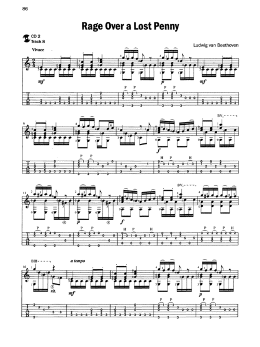 Basix Guitar TAB Classical Favorites Acoustic Guitar scores gallery preview page 4