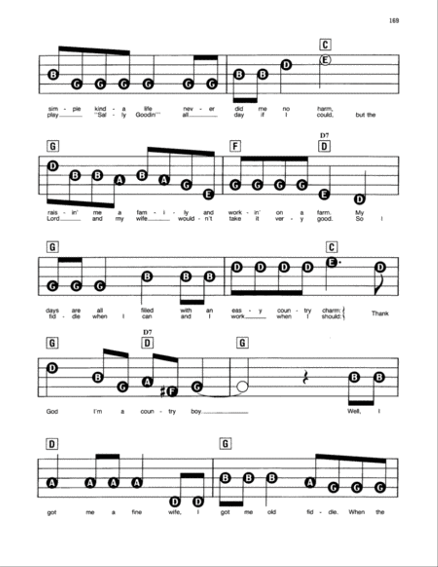 Thank God I'm A Country Boy Electronic Keyboard scores gallery preview page 2