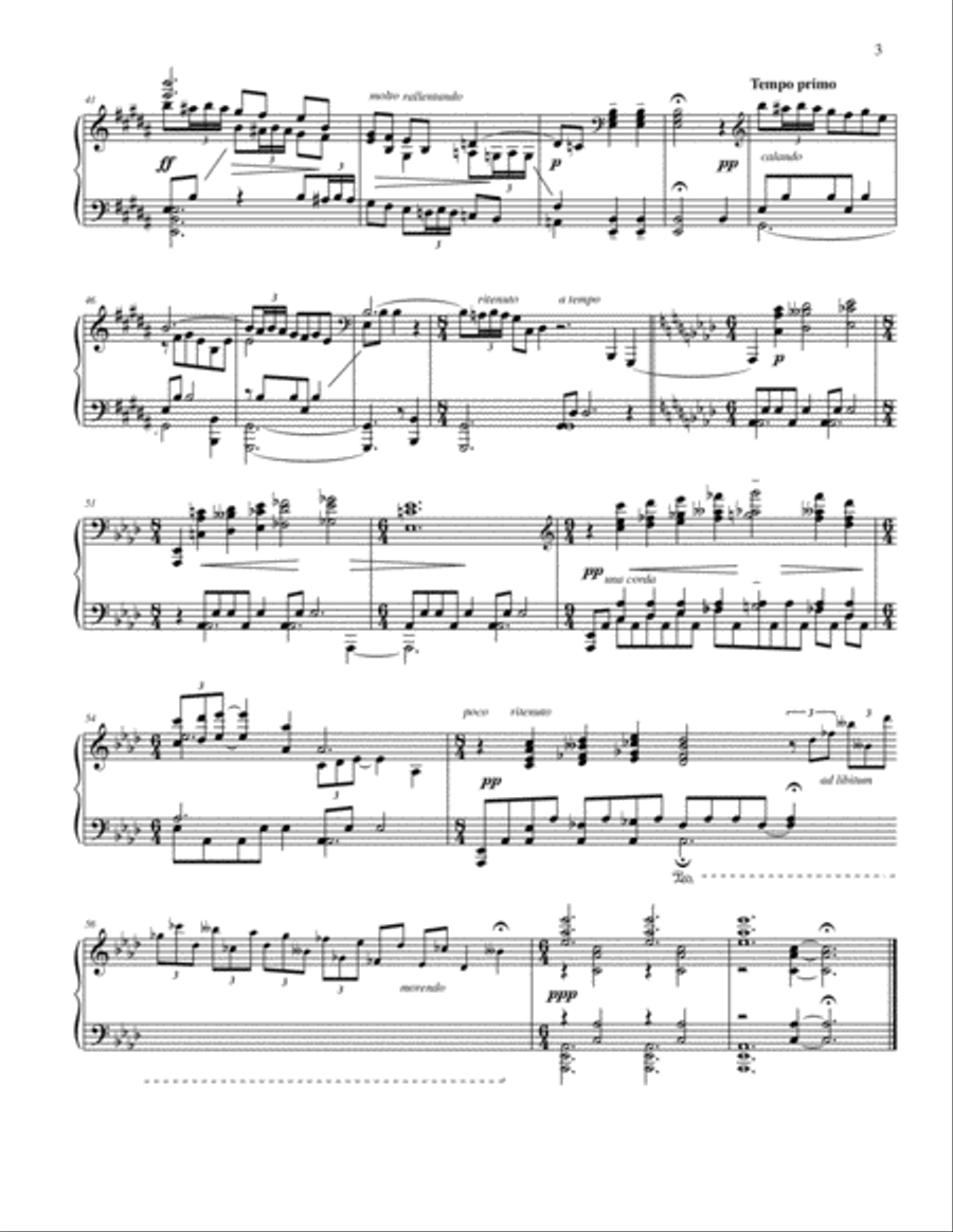 Nocturnes: Six Night Pieces for Piano Piano Solo scores gallery preview page 3