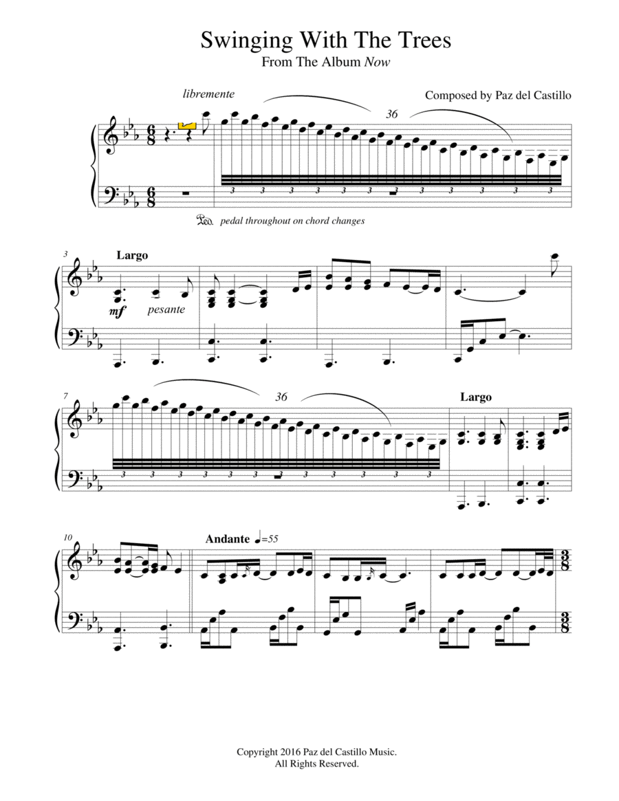 Swinging with The Trees Swinging with The Trees Part scores gallery preview page 1