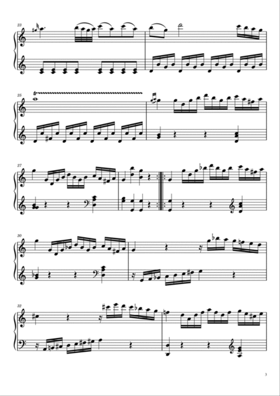 Mozart: Piano Sonata No. 16 in C Major - KV 545 Piano Solo scores gallery preview page 3