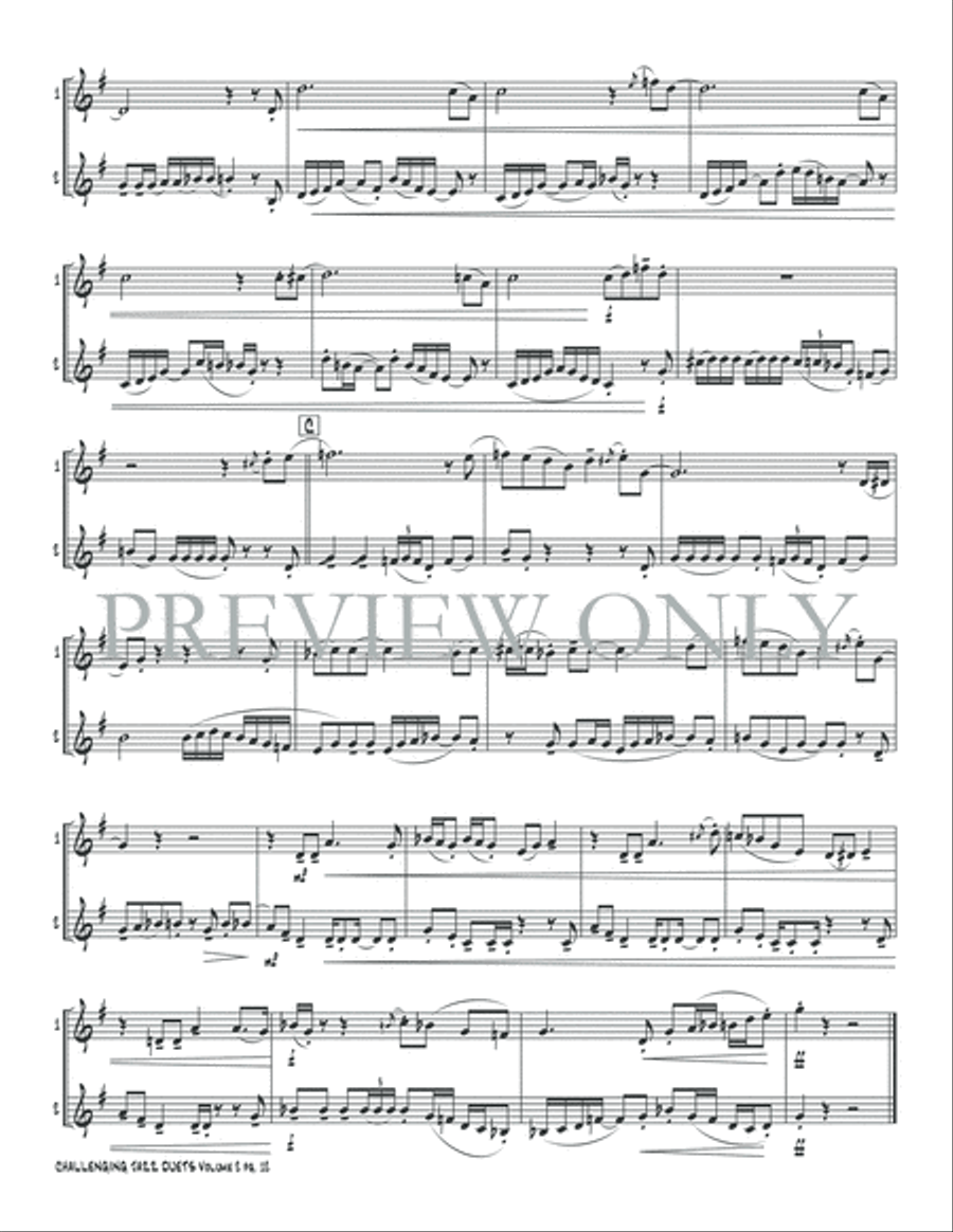 Challenging Jazz Duets, Volume 2 Small Ensemble scores gallery preview page 14