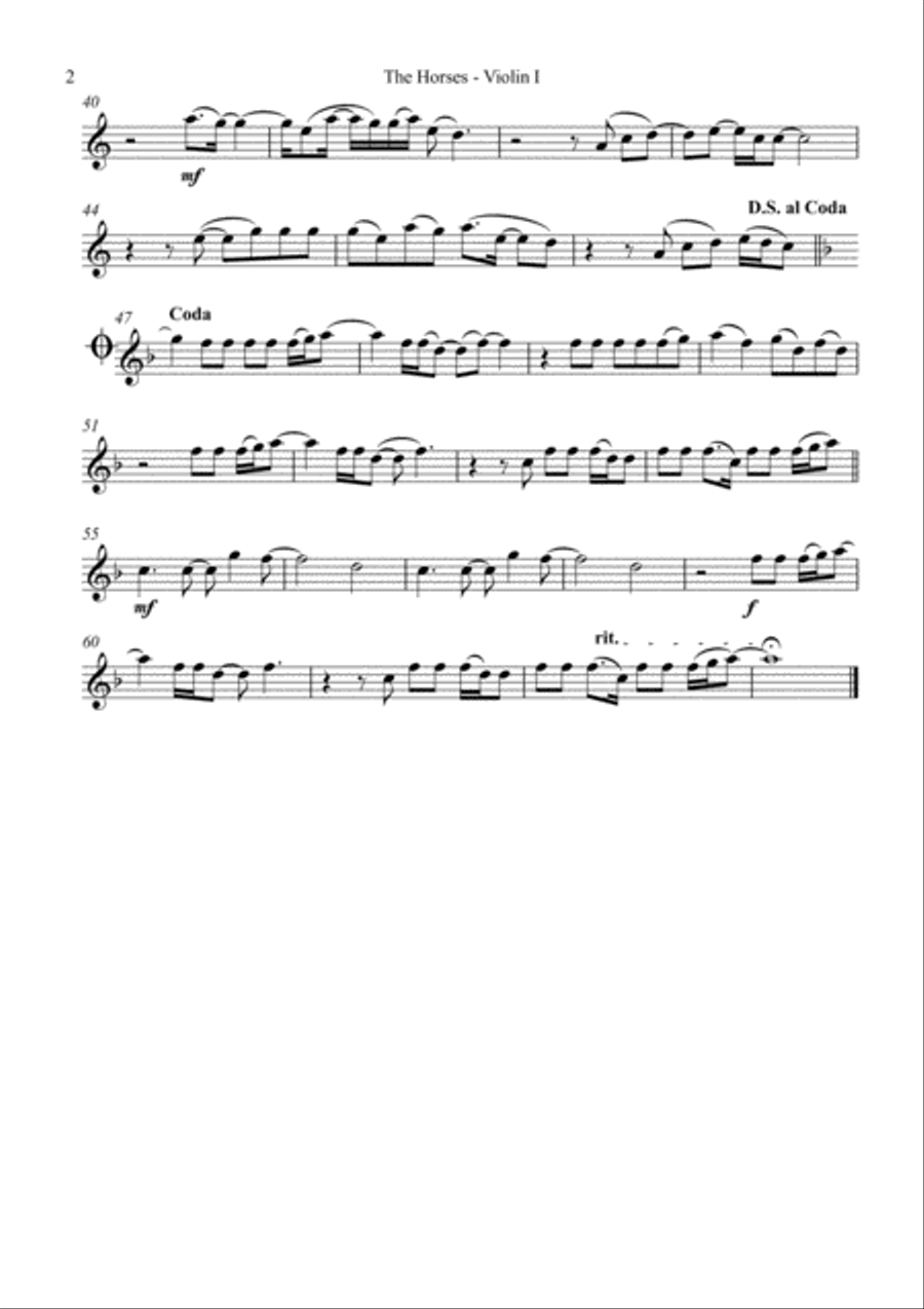 The Horses String Quartet scores gallery preview page 3