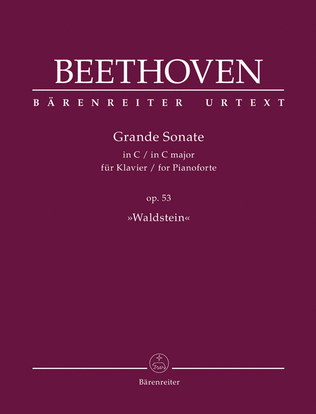Book cover for Grande Sonate for Pianoforte C major op. 53 "Waldstein"