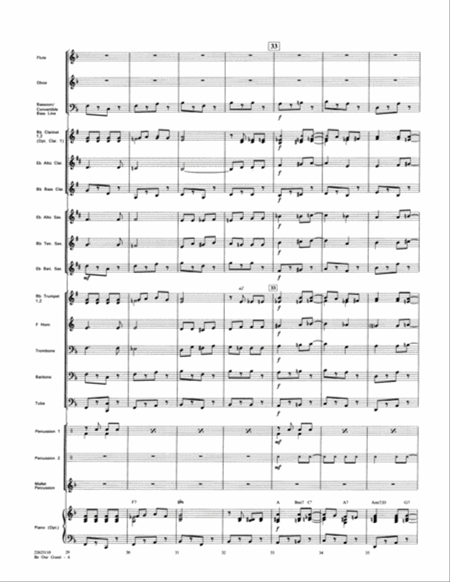 Be Our Guest (from Beauty And The Beast) (arr. Eric Osterling) - Full Score Concert Band scores gallery preview page 6