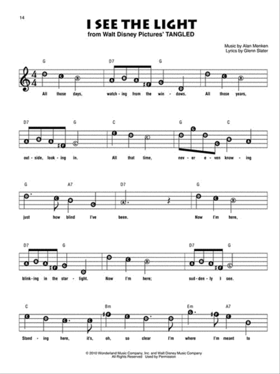 Songs from Frozen, Tangled and Enchanted – Recorder Fun! Recorder scores gallery preview page 3
