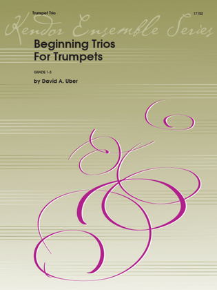 Book cover for Beginning Trios For Trumpets