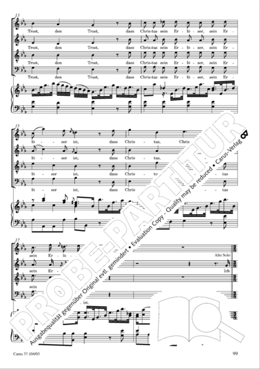 Ein Lammlein geht und tragt die Schuld 4-Part scores gallery preview page 100
