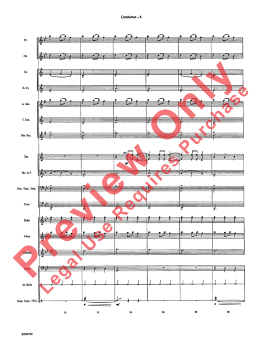Ukrainian Bell Carol Ukrainian Bell Carol Concert Band scores gallery preview page 9