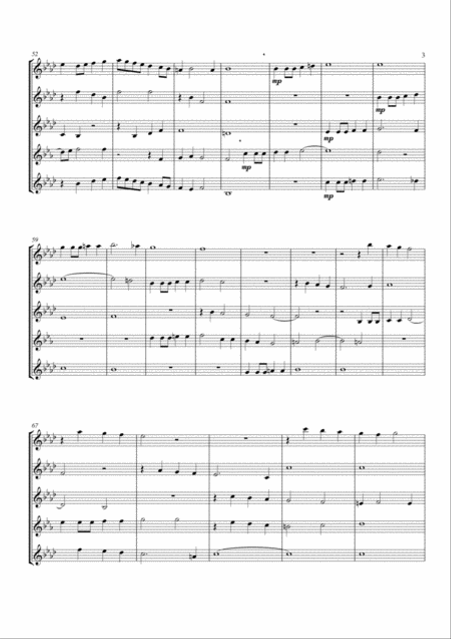Cruda Amarilli (Cruel Amaryllis) Clarinet Quintet scores gallery preview page 4