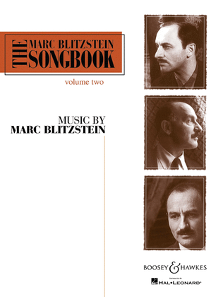 Book cover for The Marc Blitzstein Songbook - Volume 2