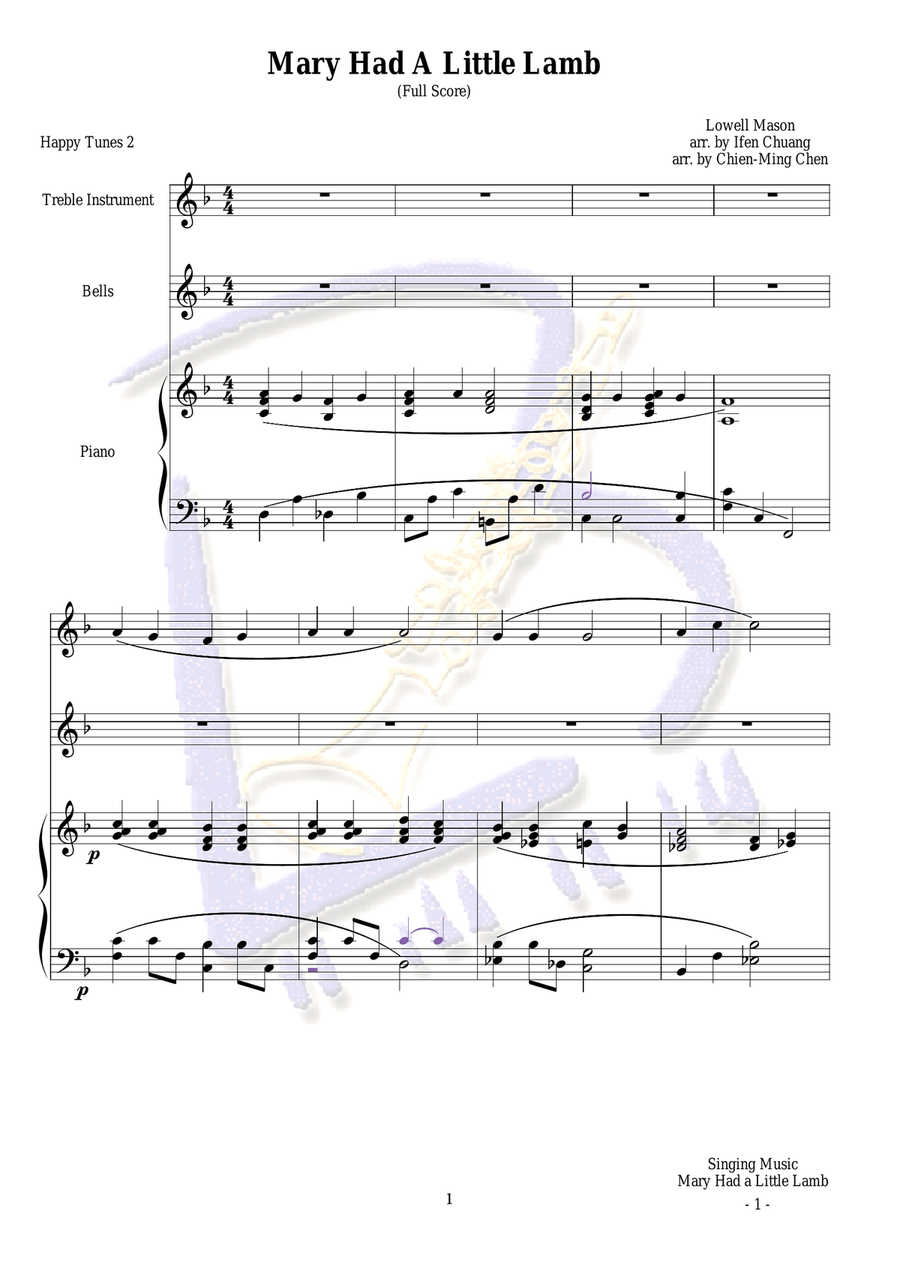 Mary Had a Little Lamb by Lowell Mason English Horn Digital