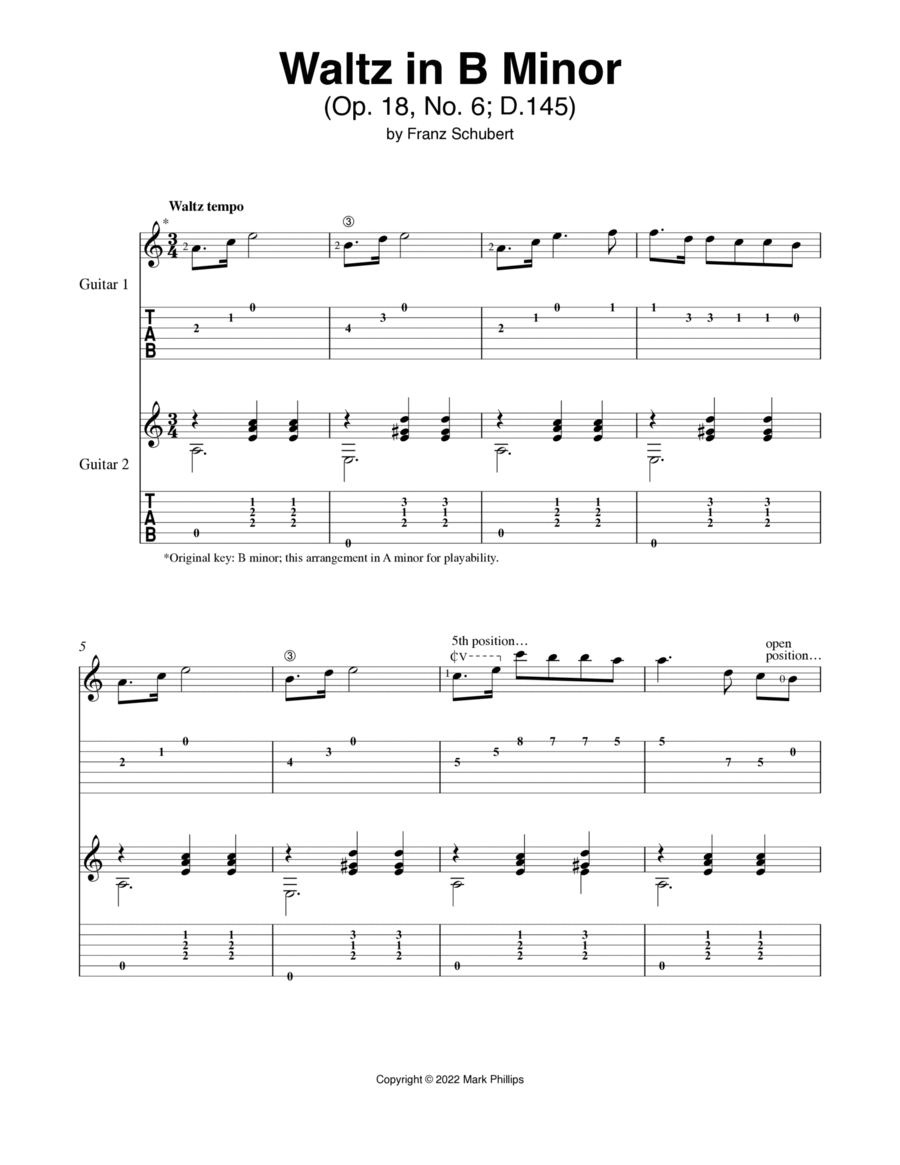 Waltz in B Minor Set of Parts scores gallery preview page 1