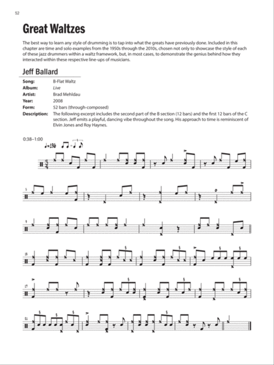 The Jazz Waltz Drum Set scores gallery preview page 7