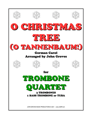 Book cover for O Christmas Tree (O Tannenbaum!) - Trombone Quartet