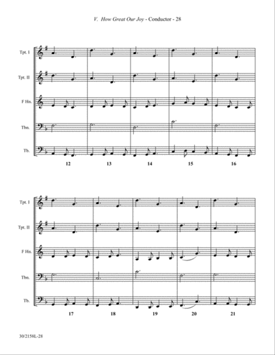 Christmas Suite for Brass Quintet Brass Quintet scores gallery preview page 25