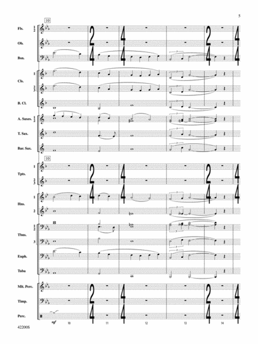 Colonial Song: Score