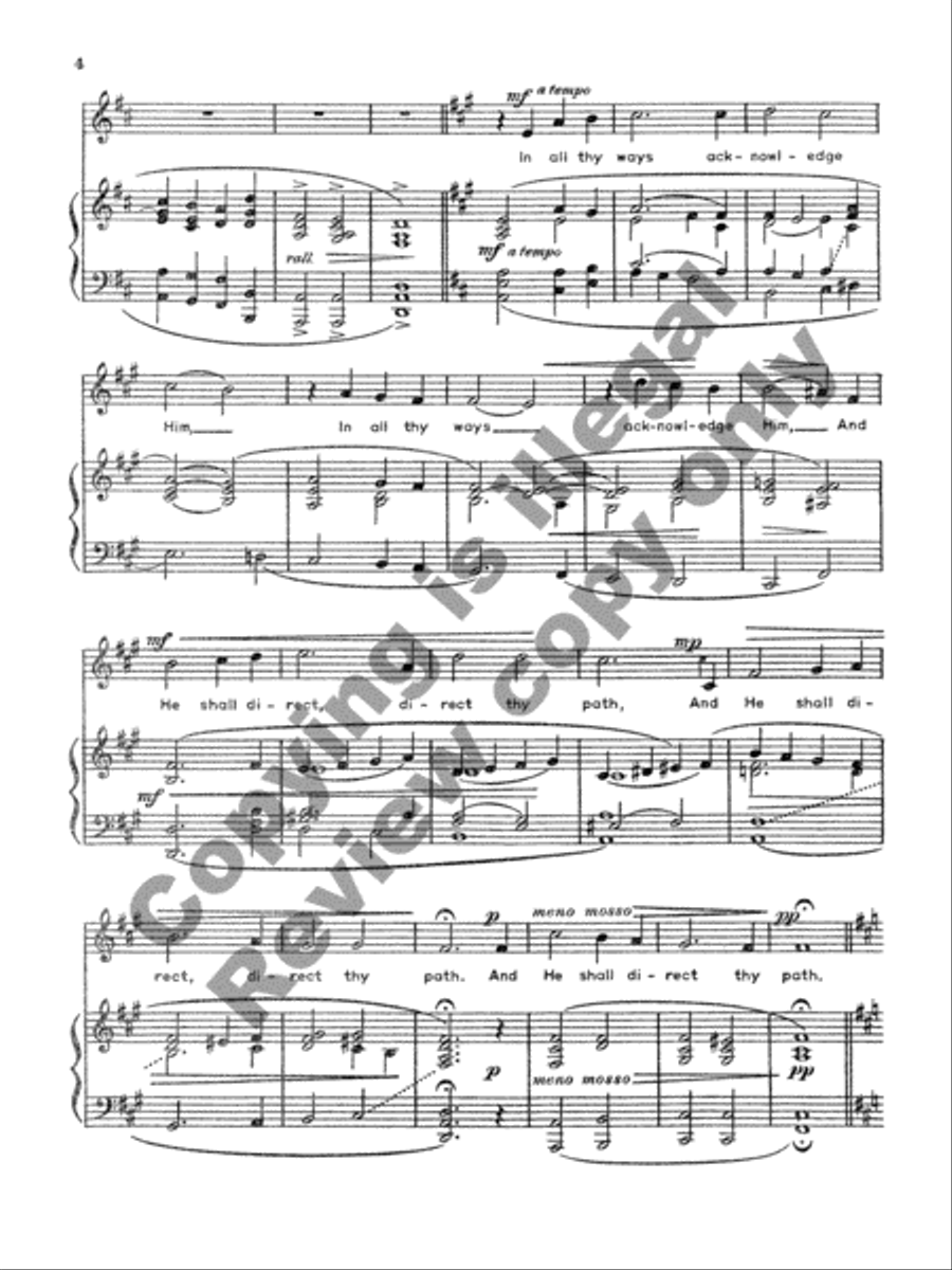 Trust in the Lord High Voice scores gallery preview page 5