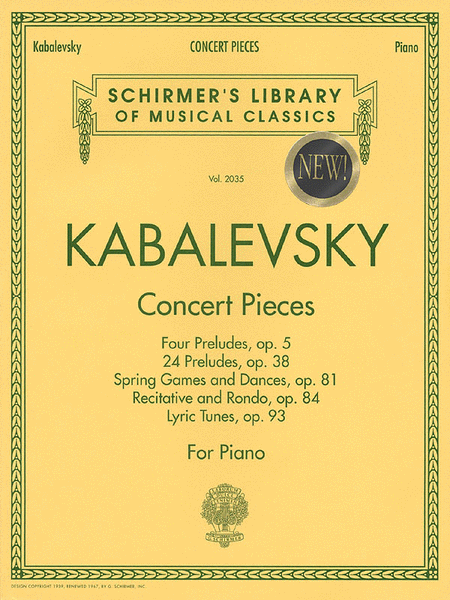 Dimitri Kabalevsky : Concert Pieces