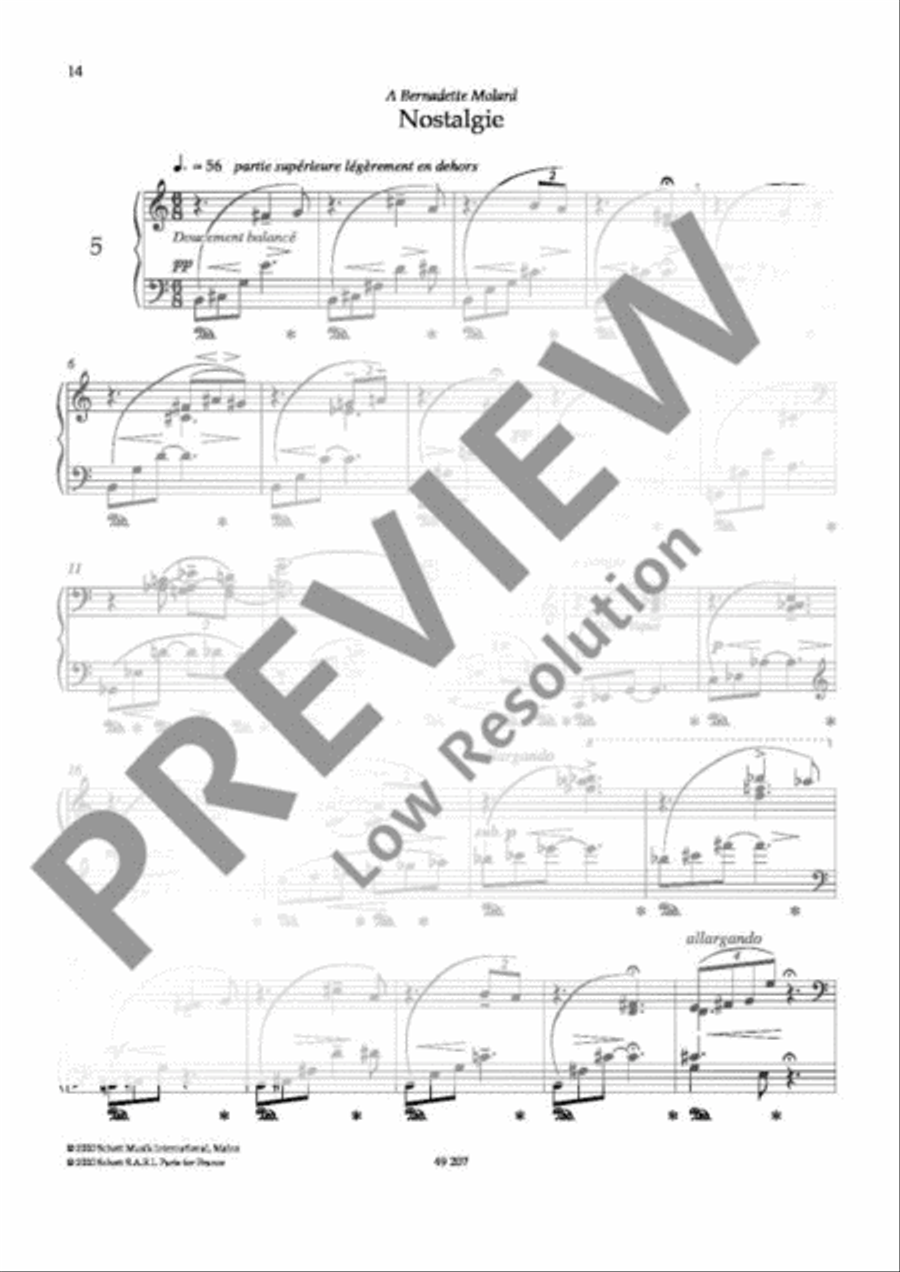 Reflexions Piano Solo scores gallery preview page 15