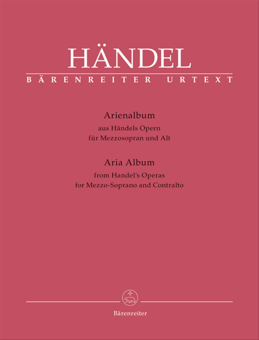 Arienalbum aus Handels Opern fur Mezzosopran und Alt Mezzo-Soprano Voice scores gallery preview page 1