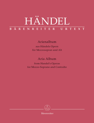Book cover for Arienalbum aus Handels Opern fur Mezzosopran und Alt