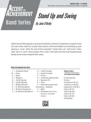 Book cover for Stand Up and Swing: Score