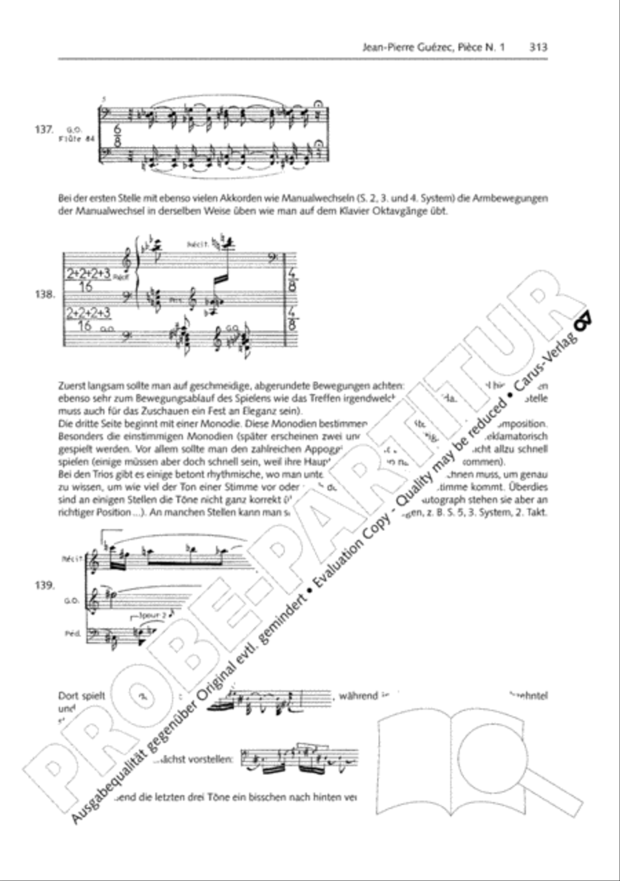 Orgelschule zur historischen Auffuhrungspraxis Organ Solo scores gallery preview page 314