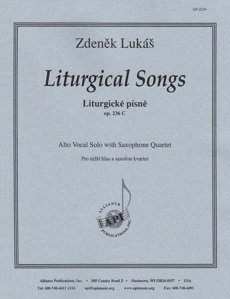 Liturgical Songs For Alto Voice & Sax 4
