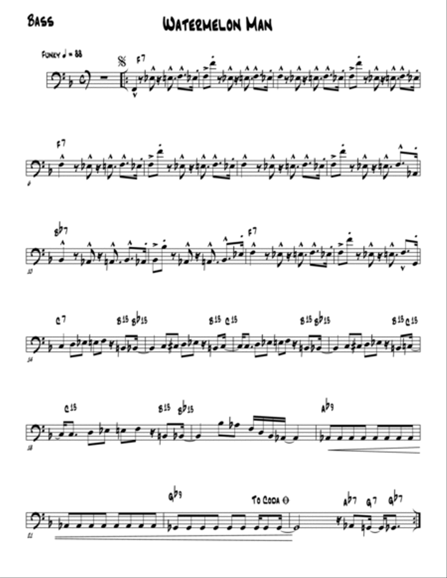 Watermelon Man Jazz Ensemble scores gallery preview page 6