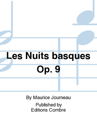Book cover for Les Nuits basques Op. 9