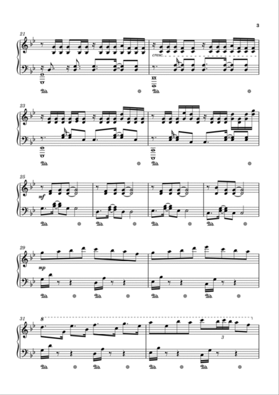 Antidote Piano Solo scores gallery preview page 3