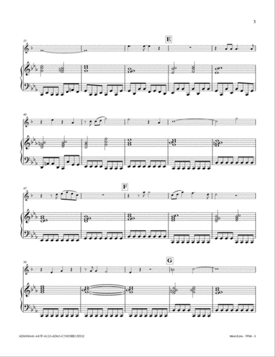 Mind Echo Trumpet Solo scores gallery preview page 3