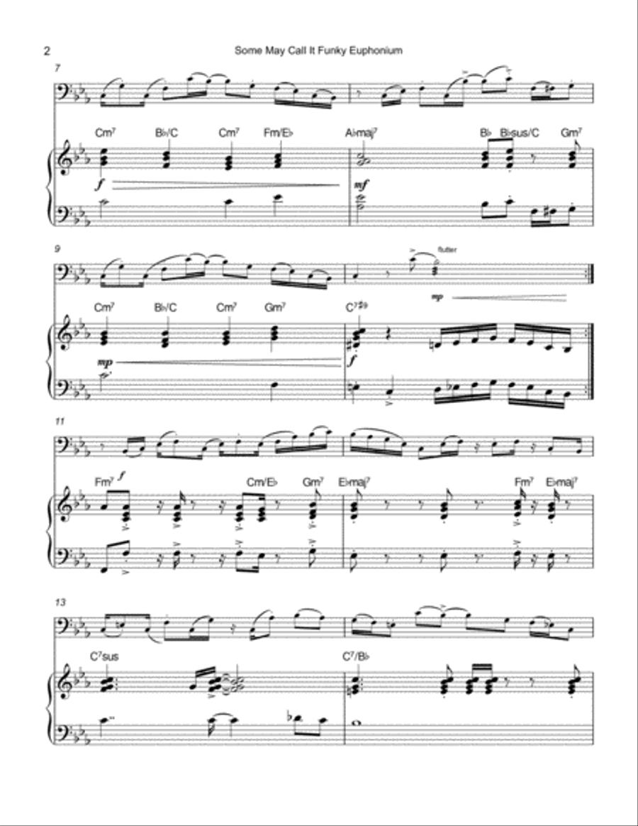 Euphonium-Some May Call It Funky Brass Duet scores gallery preview page 2