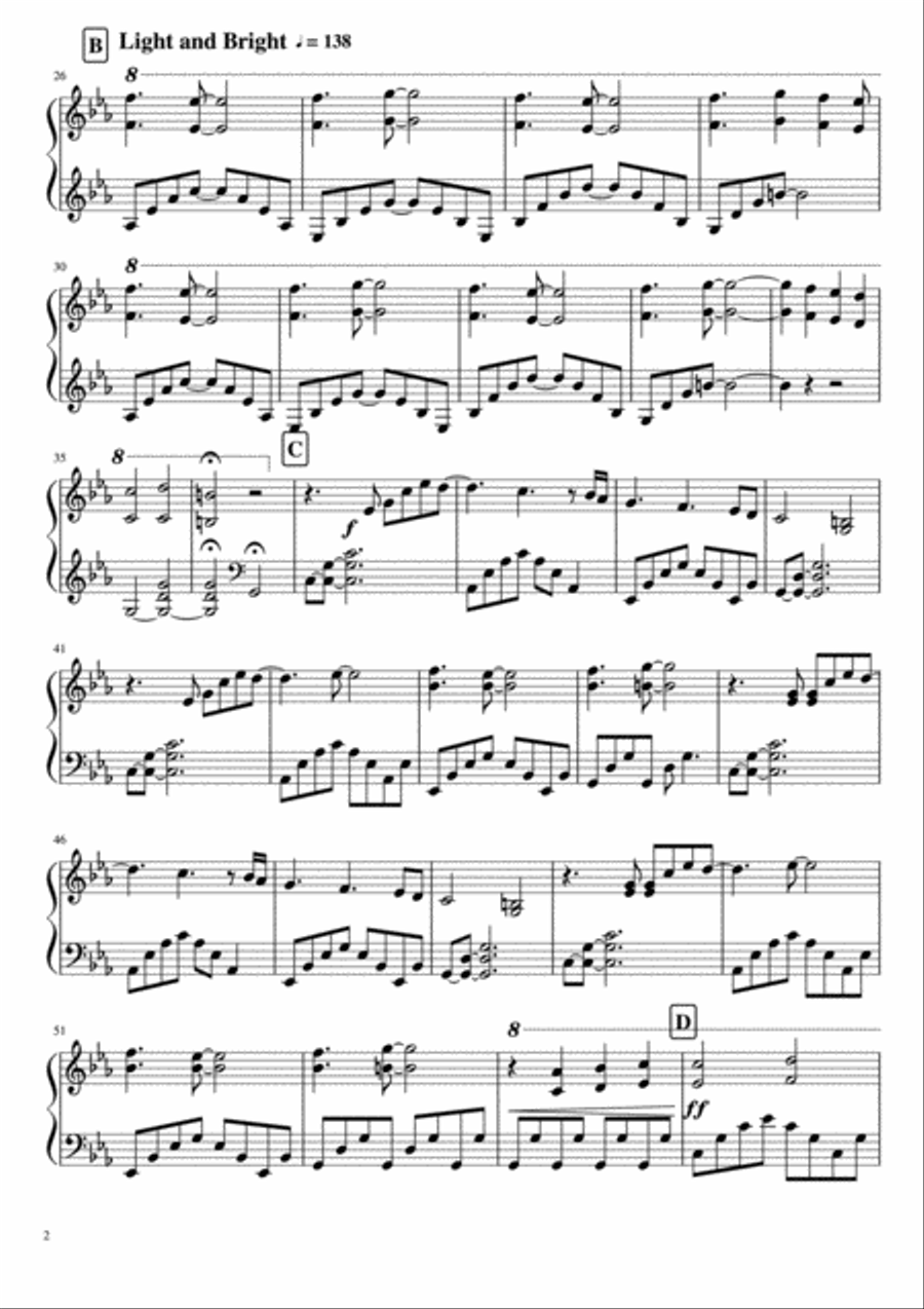 Looking Back - Yik Khai Piano Solo scores gallery preview page 2