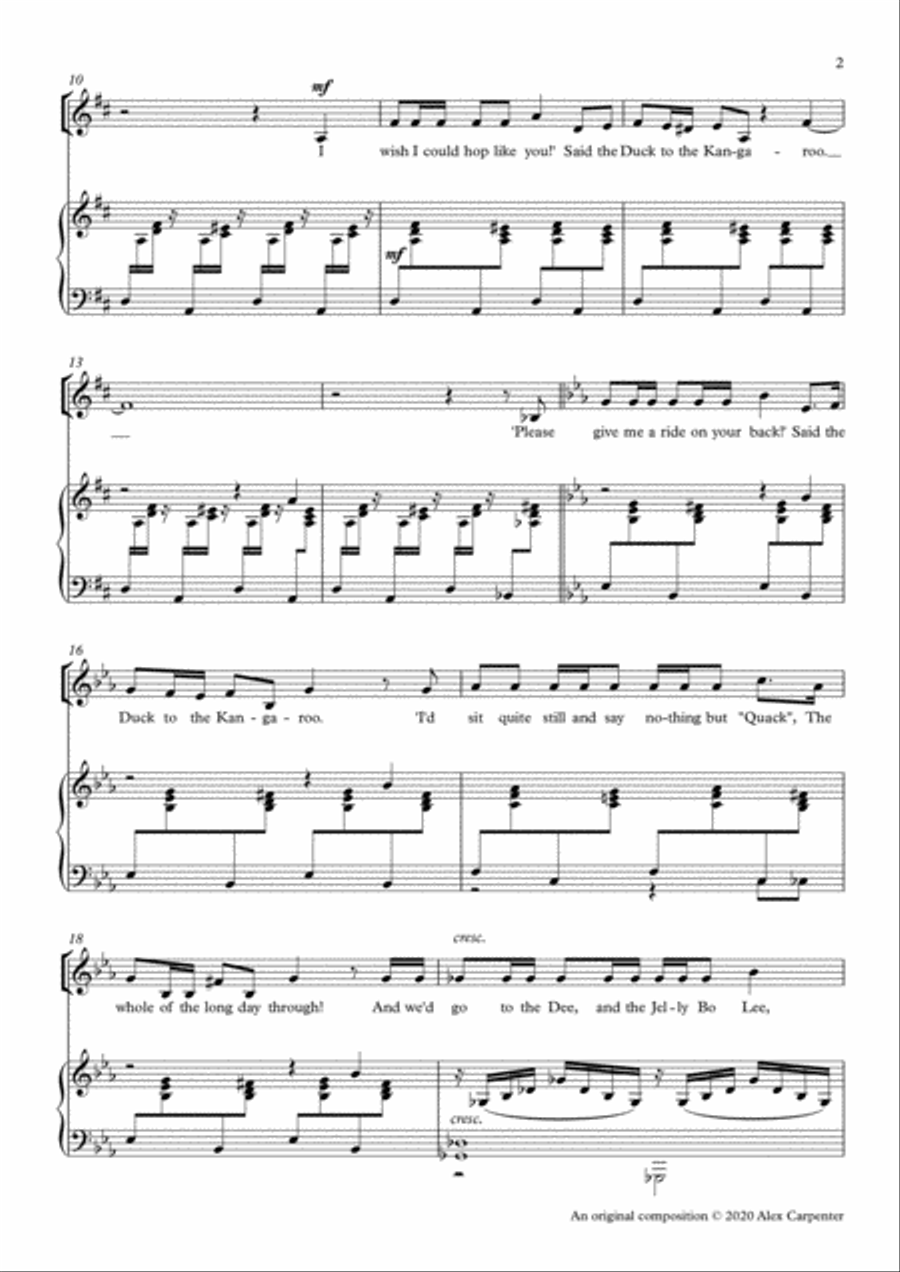 The Duck and the Kangaroo High Voice scores gallery preview page 3