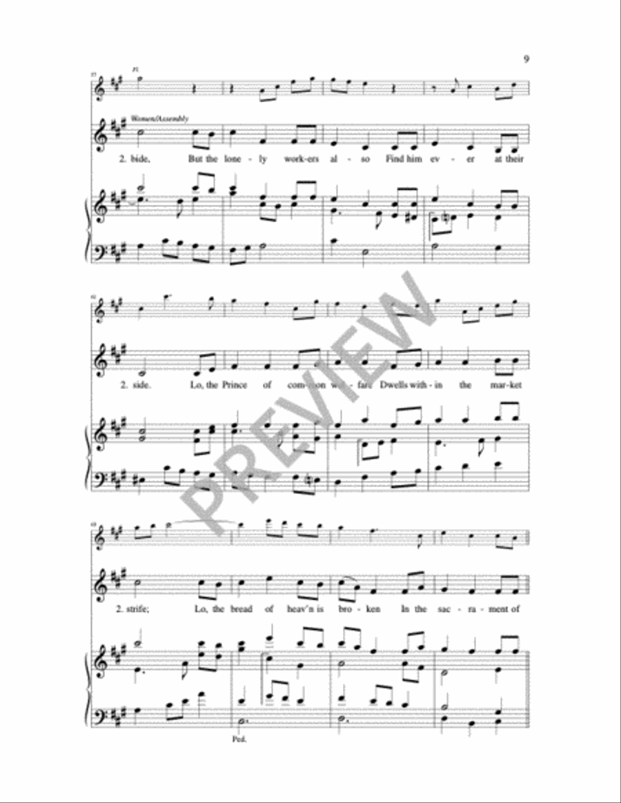 Those Who Love and Those Who Labor Choir scores gallery preview page 9